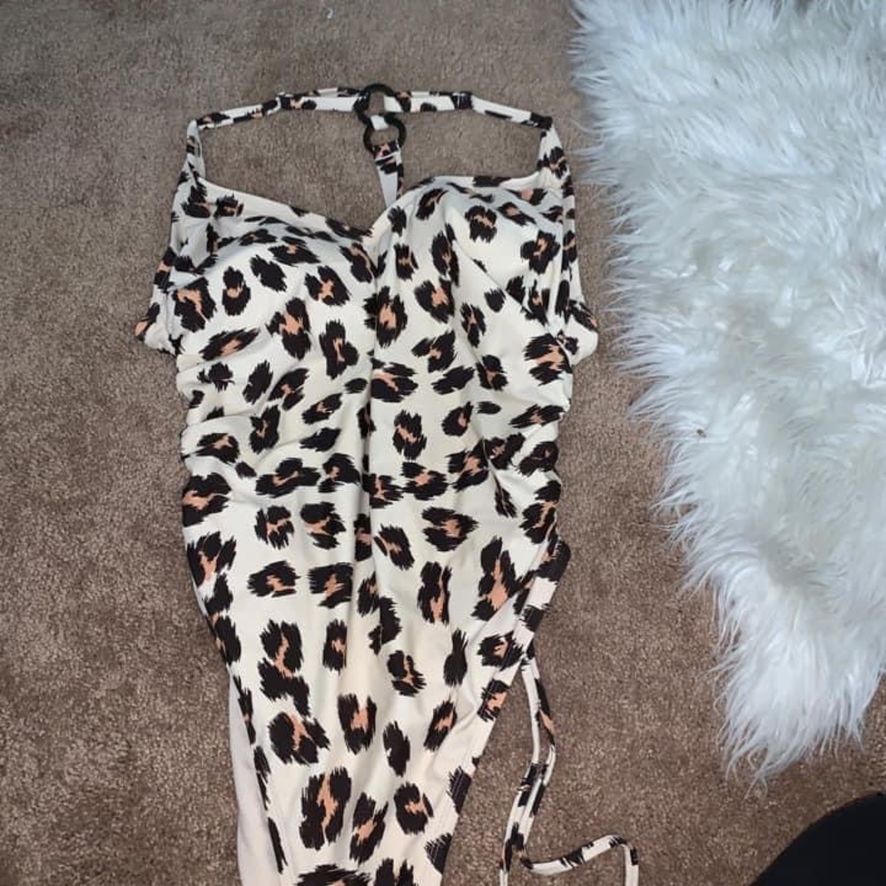 Cheetah print one piece bathing suit from target!